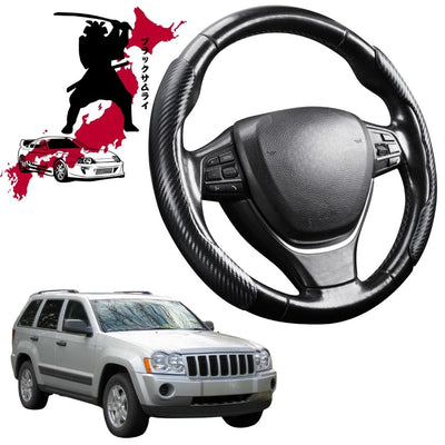 Black Samurai Segmented Steering Wheel Cover for Jeep Grand Cherokee 2005 - 2011 (WH)