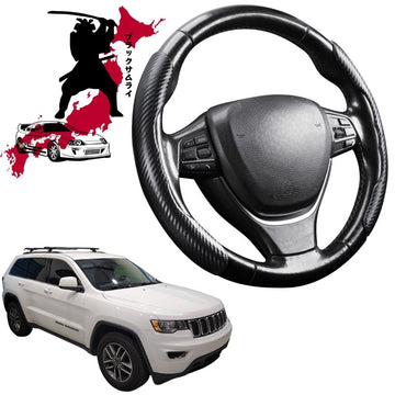 Black Samurai Segmented Steering Wheel Cover for Jeep Grand Cherokee 2011 - 2021 (WK)