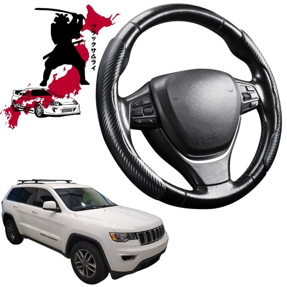 Black Samurai Segmented Steering Wheel Cover for Jeep Grand Cherokee 2011 - 2021 (WK)