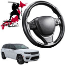 Black Samurai Segmented Steering Wheel Cover for Jeep Grand Cherokee 2022 - Current (WL)-1