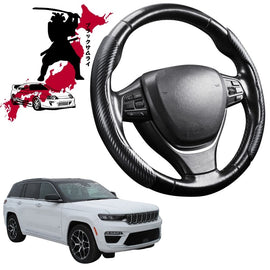 Black Samurai Segmented Steering Wheel Cover for Jeep Grand Cherokee 2022 - Current (WL)