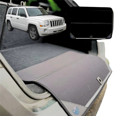 Rear Cargo Boot Bumper Protector for Jeep Patriot 2006 - 2015 MK - XL (98 x 55) - Black
