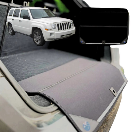 Rear Cargo Boot Bumper Protector for Jeep Patriot 2006 - 2015 MK - XL (98 x 55) - Black