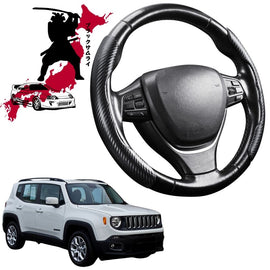 Black Samurai Segmented Steering Wheel Cover for Jeep Renegade  2015 - 2020