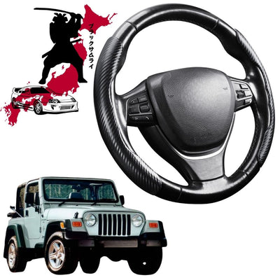 Black Samurai Segmented Steering Wheel Cover for Jeep Wrangler 1996 - 2006 (TJ)