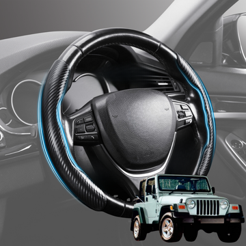 Segmented Steering Wheel Cover for Jeep Wrangler 1996 - 2006 (TJ) - Universal Size