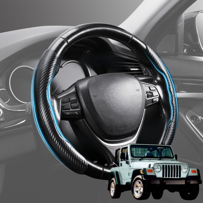Segmented Steering Wheel Cover for Jeep Wrangler 1996 - 2006 (TJ) - Universal Size
