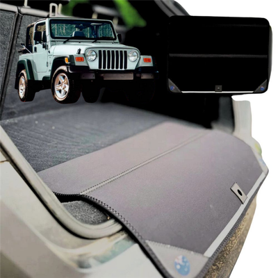 Rear Cargo Boot Bumper Protector for Jeep Wrangler 1996 - 2006 (TJ) - XL (98 x 55) - Black