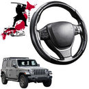 Black Samurai Segmented Steering Wheel Cover for Jeep Wrangler 2018 - Current (2-Door JL)-1