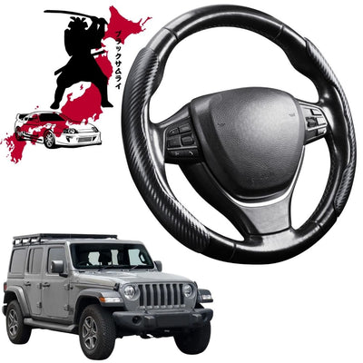 Black Samurai Segmented Steering Wheel Cover for Jeep Wrangler 2018 - Current (2-Door JL)
