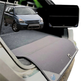 Rear Cargo Boot Bumper Protector for Kia Carnival 2006 - 2014 (VQ) - Standard (72 x 55) - Black