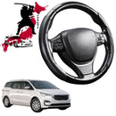 Black Samurai Segmented Steering Wheel Cover for Kia Carnival 2015 - 2020 (YP)-1