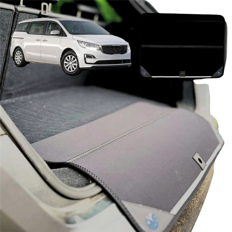 Rear Cargo Boot Bumper Protector for Kia Carnival 2015 - 2020 (YP) - Standard (72 x 55) - Black