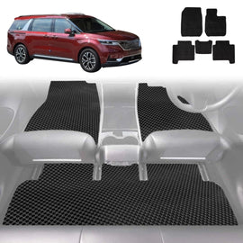 6D Diamond Car Floor Mats for Kia Carnival 2021 - Current (KA4) - Custom-Fit Carpet Liner