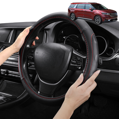 Steering Wheel Cover Pro Extra Layer for Kia Carnival 2021 - Current (KA4) - Breathable & Anti-Slip - Circle 38 cm