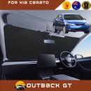 Front Windscreen Sun Shade for Kia Cerato 2009 - 2013 (TD) - Standard 150 x 85 cm - Black-1