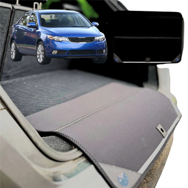 Rear Cargo Boot Bumper Protector for Kia Cerato 2009 - 2013 (TD) - Standard (72 x 55) - Black