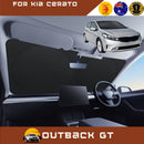Front Windscreen Sun Shade for Kia Cerato 2013 - 2018 (YD) - Standard 150 x 85 cm - Black-1