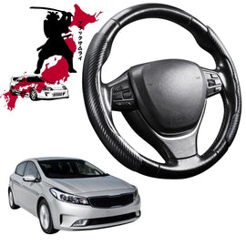 Black Samurai Segmented Steering Wheel Cover for Kia Cerato 2013 - 2018 (YD)