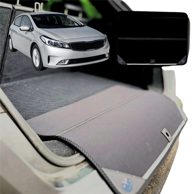Rear Cargo Boot Bumper Protector for Kia Cerato 2013 - 2018 (YD) - Standard (72 x 55) - Black