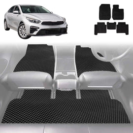 6D Diamond Car Floor Mats for Kia Cerato 2018 - Current (BD) - Custom-Fit Carpet Liner