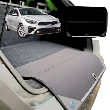 Rear Cargo Boot Bumper Protector for Kia Cerato 2018 - Current (BD) - Standard (72 x 55) - Black