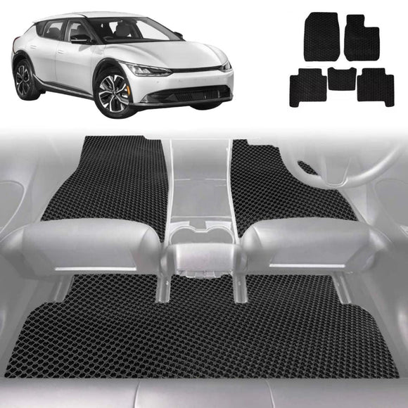 6D Diamond Car Floor Mats for Kia EV6 2022 - Current - Custom-Fit Carpet Liner
