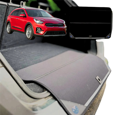Rear Cargo Boot Bumper Protector for Kia Niro 2016 - 2022 (DE) - Standard (72 x 55) - Black