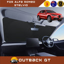Front Windscreen Sun Shade for Alfa Romeo Stelvio 2017 - Current (949) - Standard 150 x 85 cm - Black-1