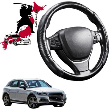 Black Samurai Segmented Steering Wheel Cover for Audi Q5 SQ5 2009 - 2017 (8R)