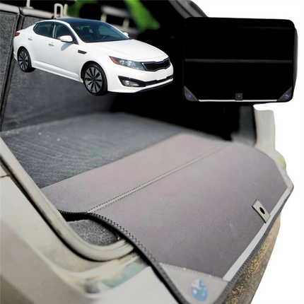 Rear Cargo Boot Bumper Protector for Kia Optima 2010 - 2015 (TF) - Standard (72 x 55) - Black