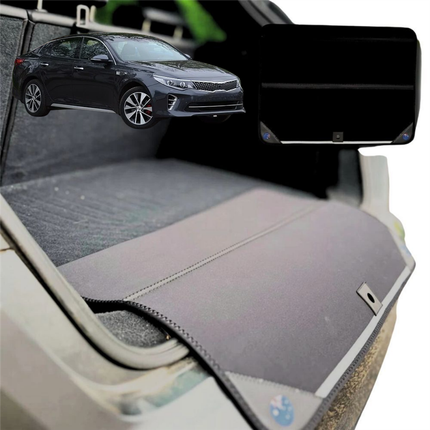 Rear Cargo Boot Bumper Protector for Kia Optima 2016 - 2020 (JF) - Standard (72 x 55) - Black