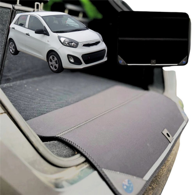Rear Cargo Boot Bumper Protector for Kia Picanto 2011 - 2016 (TA) - Standard (72 x 55) - Black