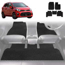 6D Diamond Car Floor Mats for Kia Picanto 2017 - Current (JA) - Custom-Fit Carpet Liner-1
