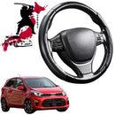 Black Samurai Segmented Steering Wheel Cover for Kia Picanto 2017 - Current (JA)-1