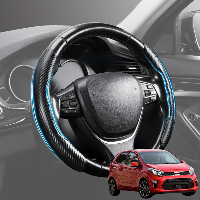 Segmented Steering Wheel Cover for Kia Picanto 2017 - Current (JA) - Universal Size
