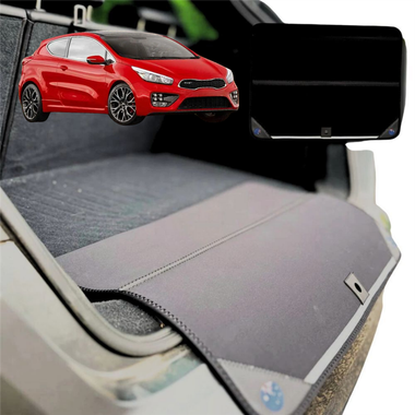 Rear Cargo Boot Bumper Protector for Kia Pro Cee'd 2014 - 2019 - Standard (72 x 55) - Black
