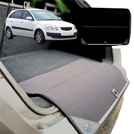 Rear Cargo Boot Bumper Protector for Kia Rio 2005 - 2011 (JB) - Standard (72 x 55) - Black