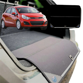 Rear Cargo Boot Bumper Protector for Kia Rio 2012 - 2016 (UB) - Standard (72 x 55) - Black