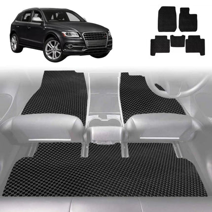 6D Diamond Car Floor Mats for Audi Q5 SQ5 2017 - Current FY - Custom-Fit Carpet Liner