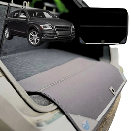 Rear Cargo Boot Bumper Protector for Audi Q5 SQ5 2017 - Current FY - XL (98 x 55) - Black