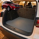 6D Diamond Car Boot Cargo Mat for Kia Seltos 2019 - Current (KX3 SP2c) - Heavy Duty Carpet Liner - All-Weather Resistance - Easy to use - Odorless Material - Black & Grey-14