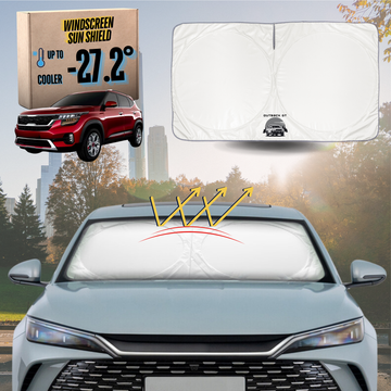 Front Windscreen Sun Shade for Kia Seltos 2019 - Current (KX3 SP2c) - Standard 150 x 85 cm