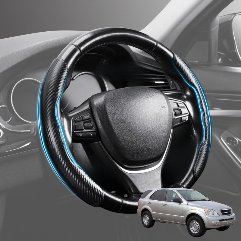 Segmented Steering Wheel Cover for Kia Sorento 2003 - 2008 (BL) - Universal Size