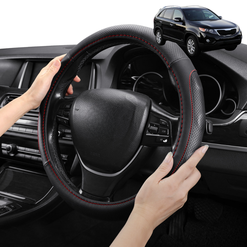Steering Wheel Cover Pro Extra Layer for Kia Sorento 2009-2015 (XM) - Breathable & Anti-Slip - Circle 38 cm