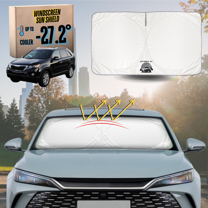 Front Windscreen Sun Shade for Kia Sorento 2009 - 2015 (XM) - Standard 150 x 85 cm