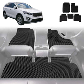 6D Diamond Car Floor Mats for Kia Sorento 2015 - 2020 (UM) - Custom-Fit Carpet Liner