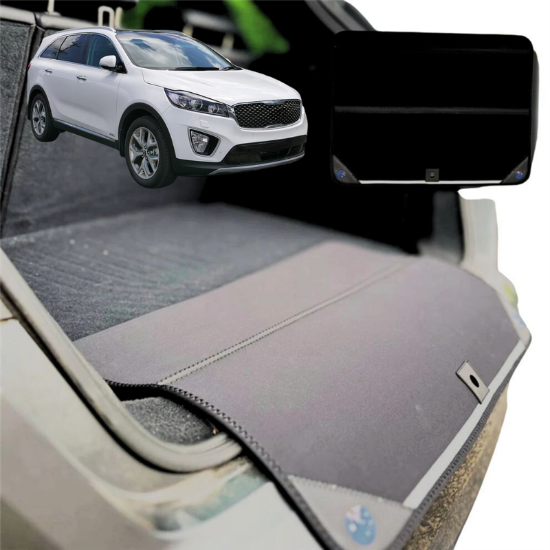 Rear Cargo Boot Bumper Protector for Kia Sorento 2015 - 2020 (UM) - XL (98 x 55) - Black