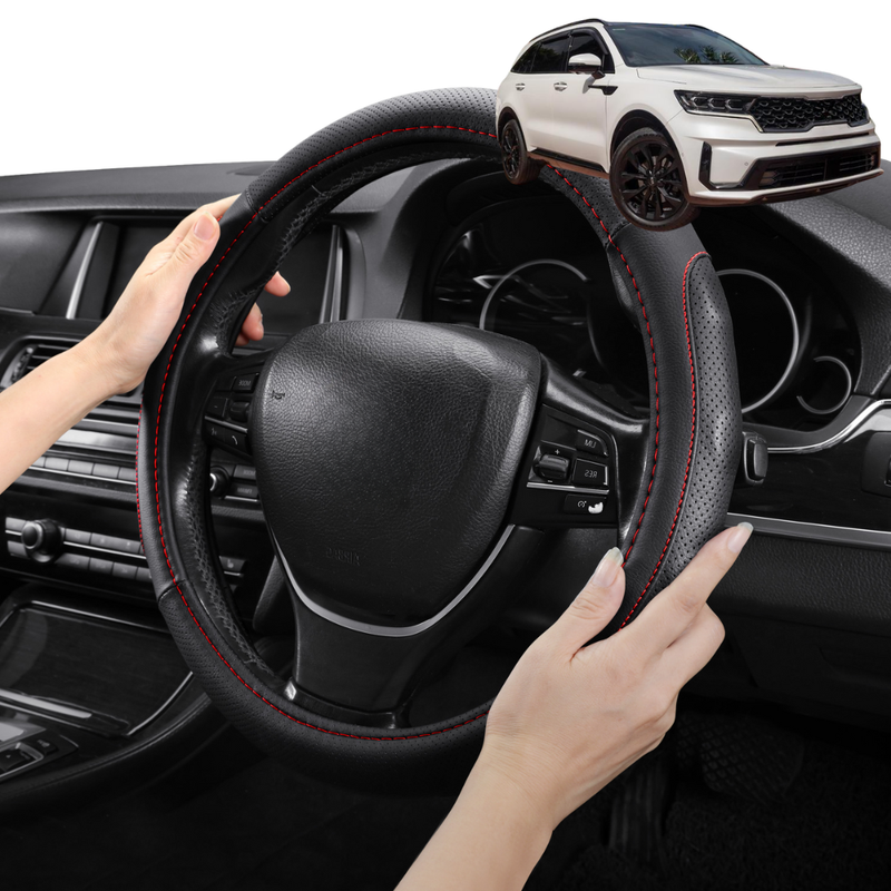 Steering Wheel Cover Pro Extra Layer for Kia Sorento 2021 - Current (MQ4) - Breathable & Anti-Slip - Circle 38 cm
