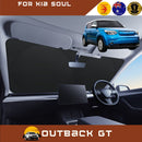 Front Windscreen Sun Shade for Kia Soul 2014 - 2019 - Standard 150 x 85 cm - Black-1